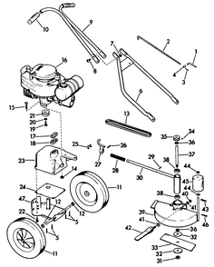Part Location Diagram of 550000 Lawn Boy Screw